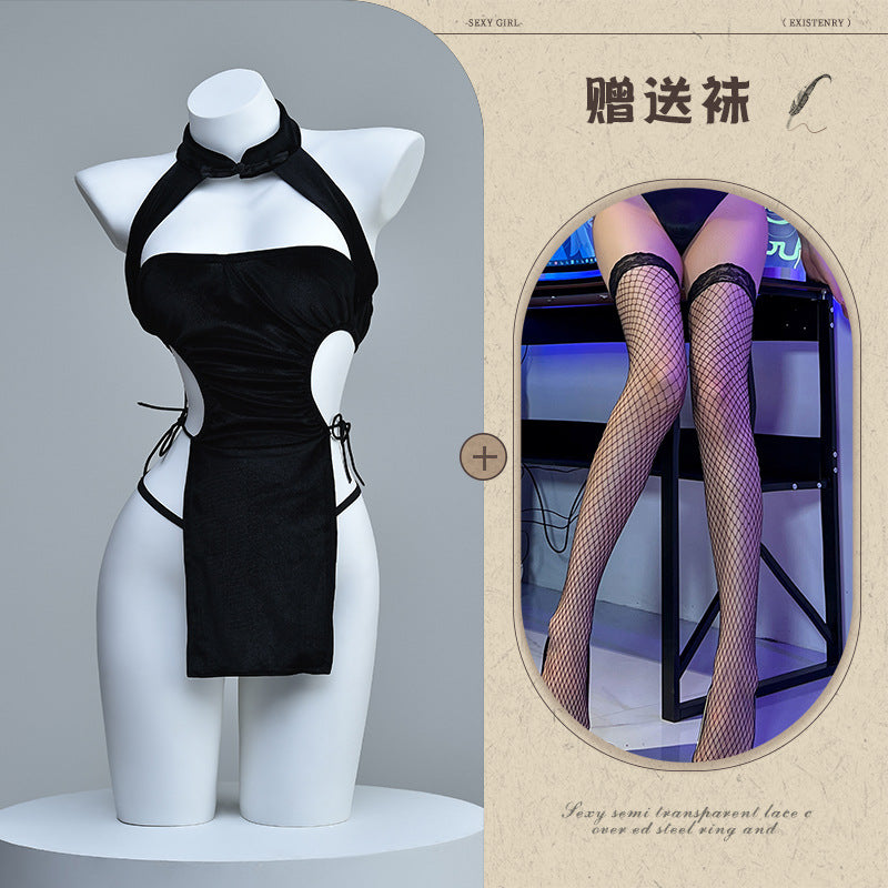 High-Slit Qipao Teddy