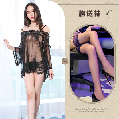 Sheer Off-shoulder Set