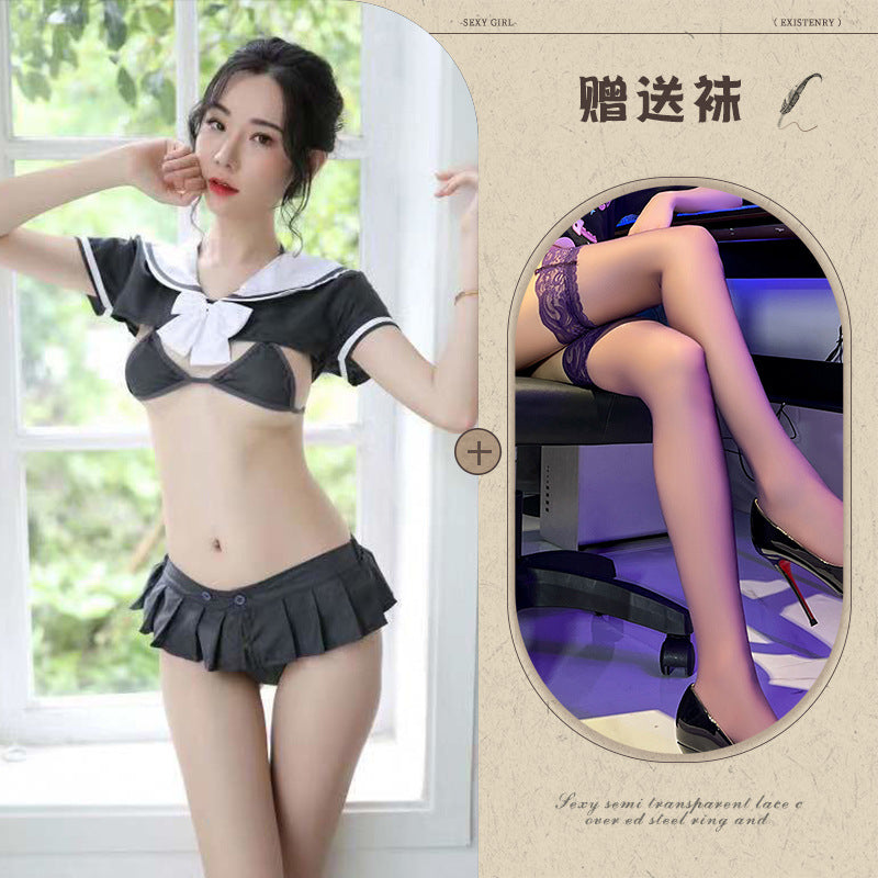 Open-Crotch Mesh Bodysuit