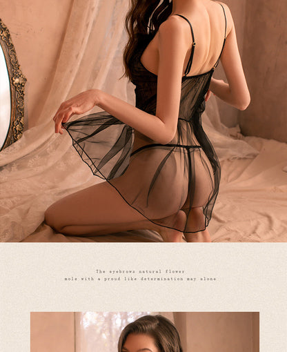 Transparent Lace Chemise 