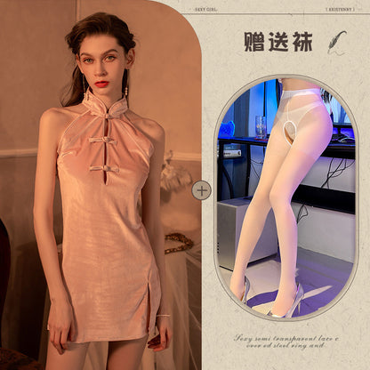 High-Slit Qipao Set