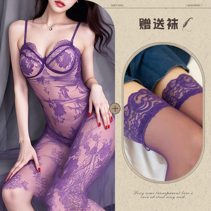Purple Sheer Chemise