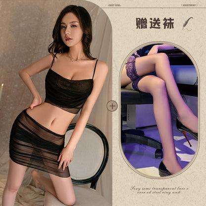 Sheer Secretary Dress