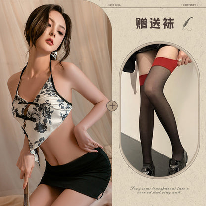 Retro Belly Wrap Secretary Costume