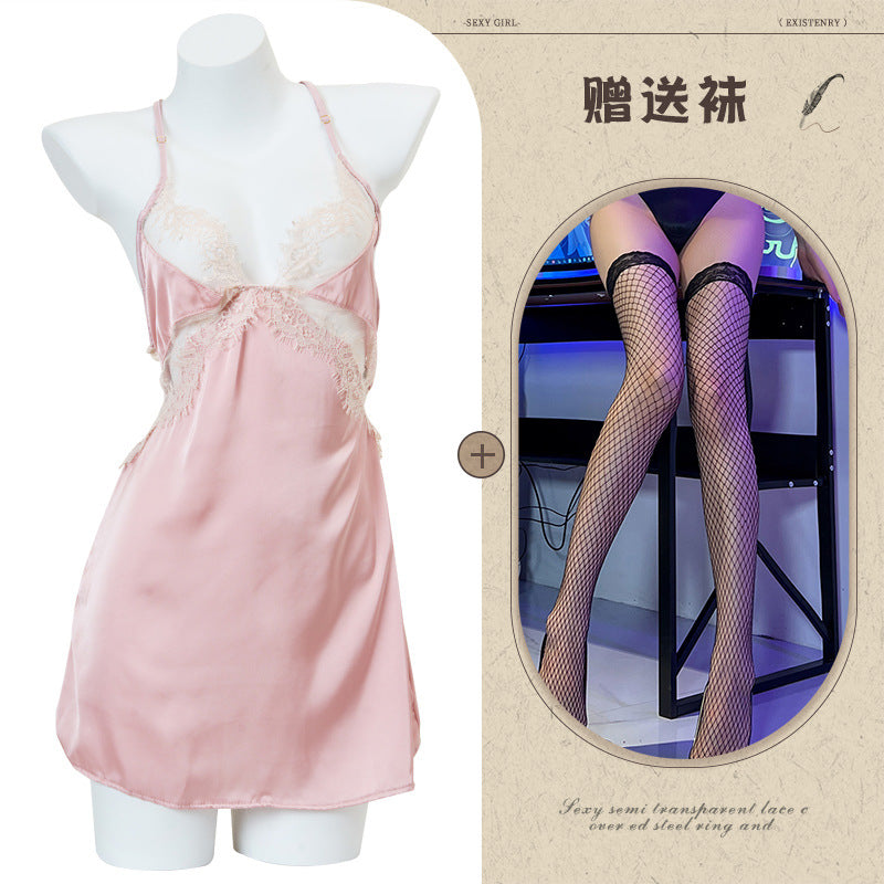 Silk Slit Nightdress