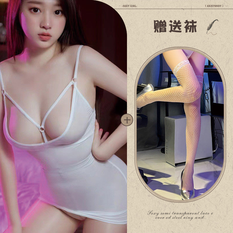 Secretary Deep V Dress