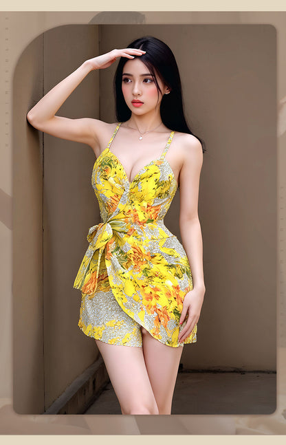Yellow Lace Chemise 