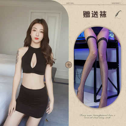 Open-Back Maid Apron