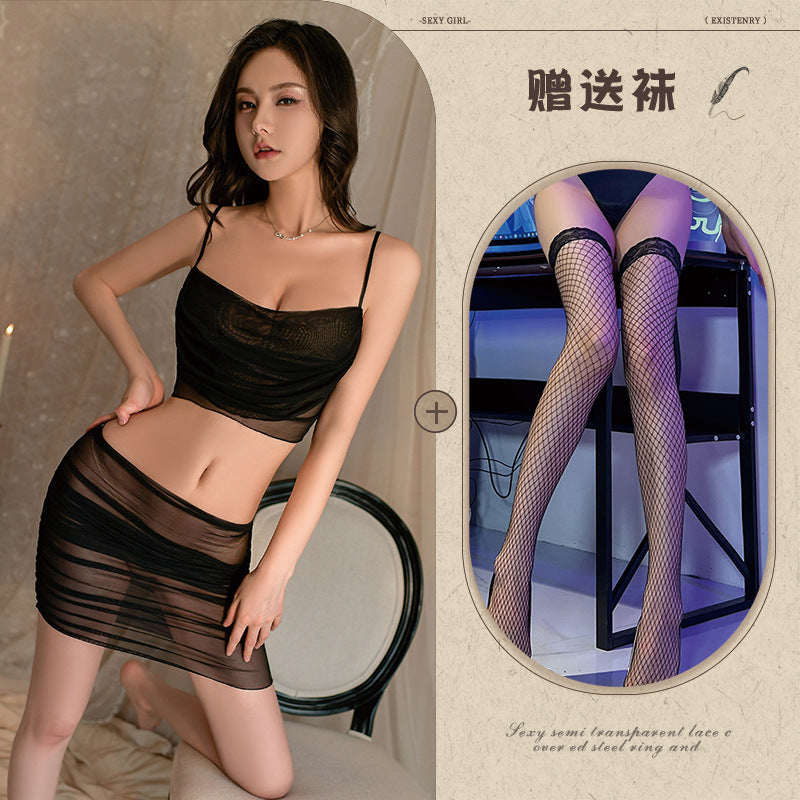 Sheer Secretary Dress