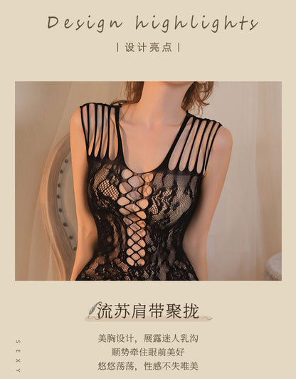 Sheer Garter Bodysuit Dress