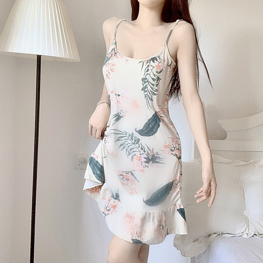 Summer Lace Trim Sleepwear with Pads