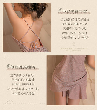 Glitter V-neck Chemise