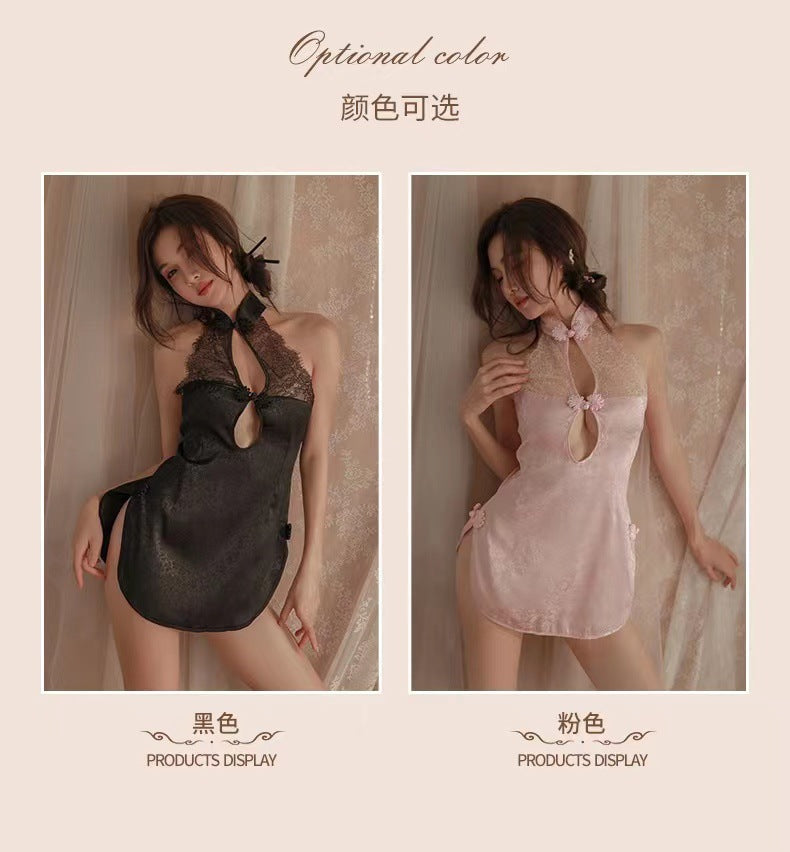 High Neck Qipao Set