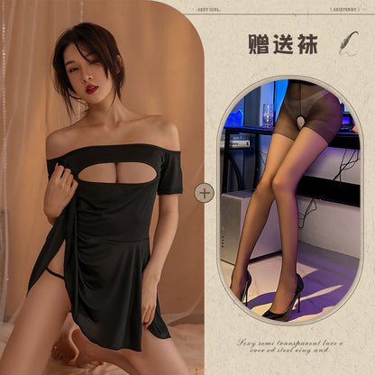 Sheer Cut-out Nightie