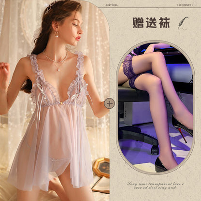 Sheer Cut-out Chemise