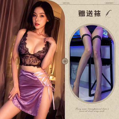 Deep V Qipao Dress