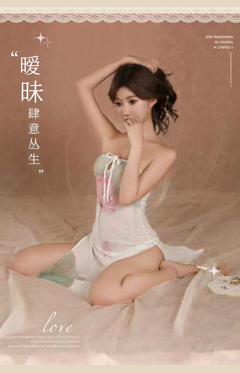 High-Slit Chiffon Dress