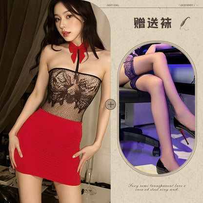 Office Lace Teddy Set