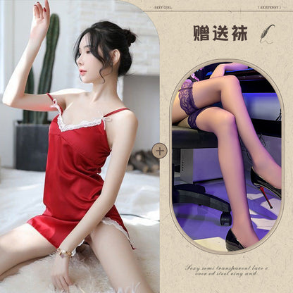 Sheer Slit Nightdress