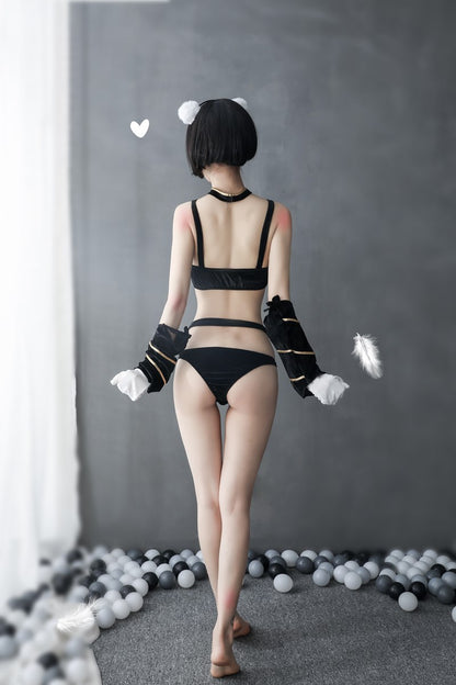 Catwoman Corset with Cut-Out Design