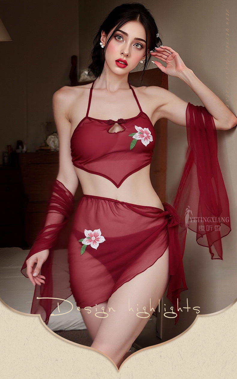 Purple Fishnet Catsuit