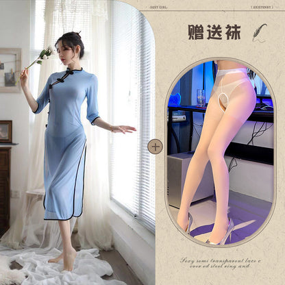 Sheer Qipao Nightie