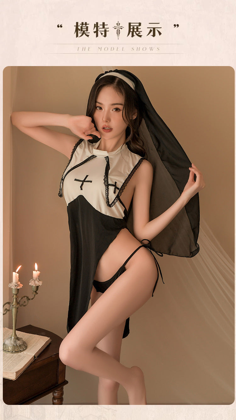 Cute Nun Roleplay Cosplay Lingerie