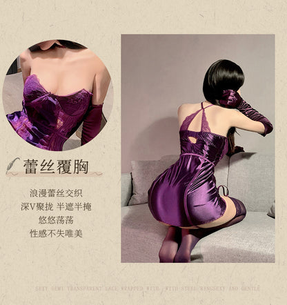 Satin Bustier Dress