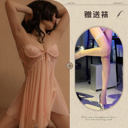 Sheer Steel Boned Chemise