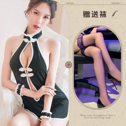 High-Slit Qipao Dress