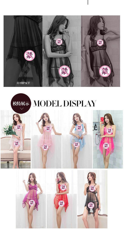 Plus Size Mesh Chemise