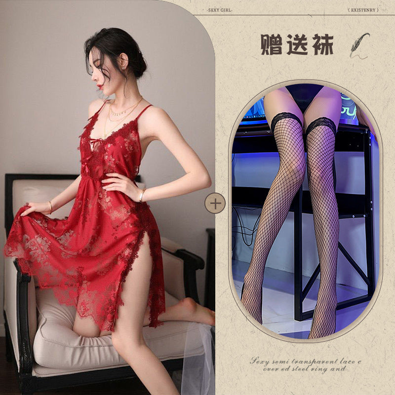 Silk Slit Nightdress