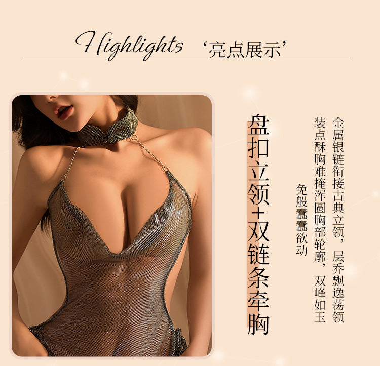 Deep V Secretary Dress