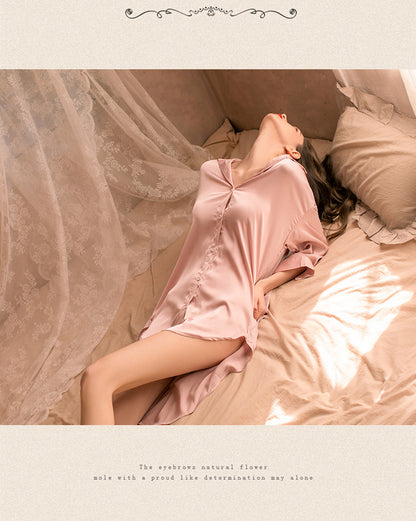 Silk Robe na istilo ng kasintahan 