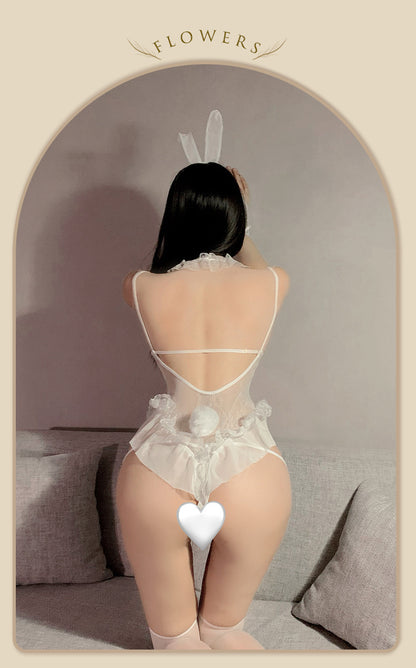 Bunny Lace Teddy Costume 