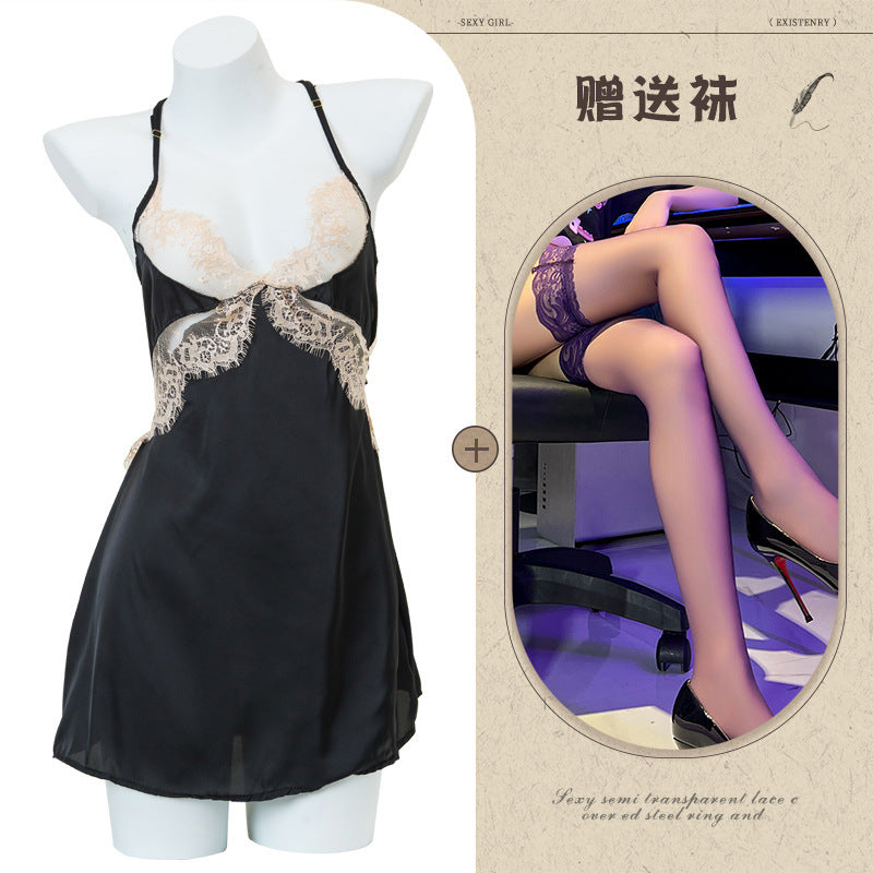 Silk Slit Nightdress