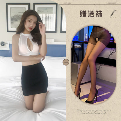 Open-Back Maid Apron