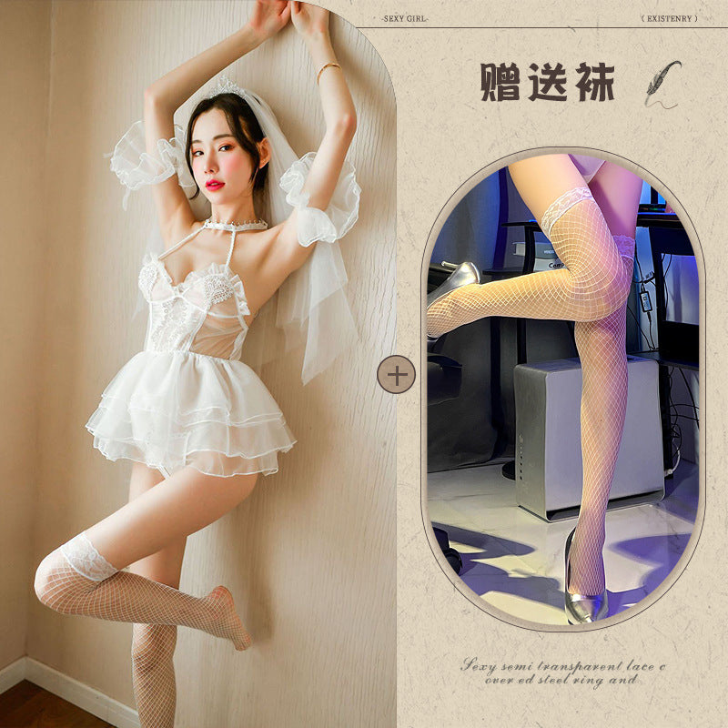 Role Play Bridal Lingerie Set