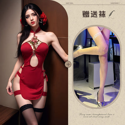 Embroidered Qipao Teddy