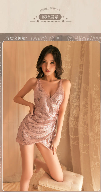 Sequin Slit Nightdress