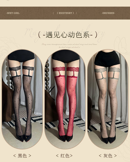 Heart Garter Stockings