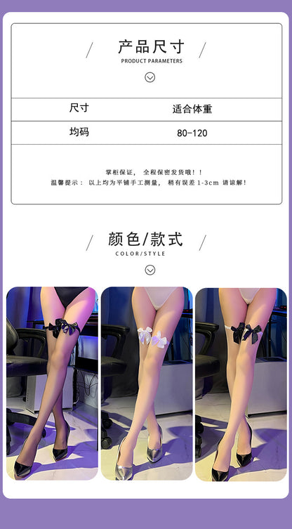 Sheer Bow Stockings