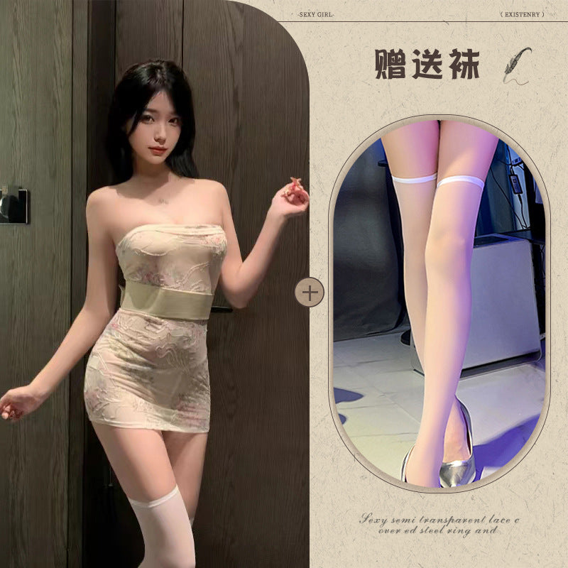 Embroidered Kimono Dress