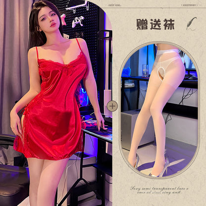 Silk Slit Nightdress