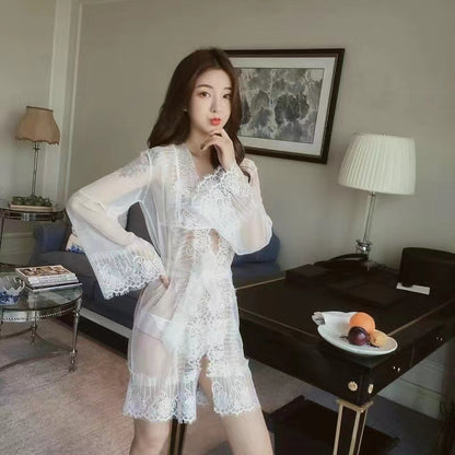 Silk Lace Chemise Set