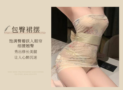 Embroidered Kimono Dress