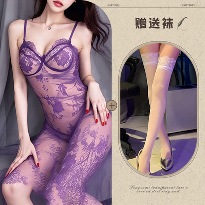Purple Sheer Chemise