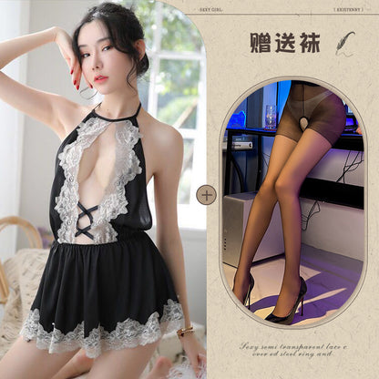 French Maid Lingerie Costume Set