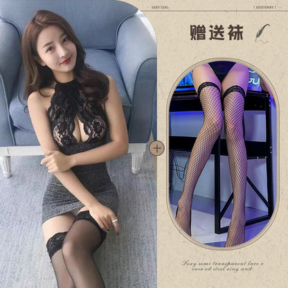 Open Crotch Lace Teddy