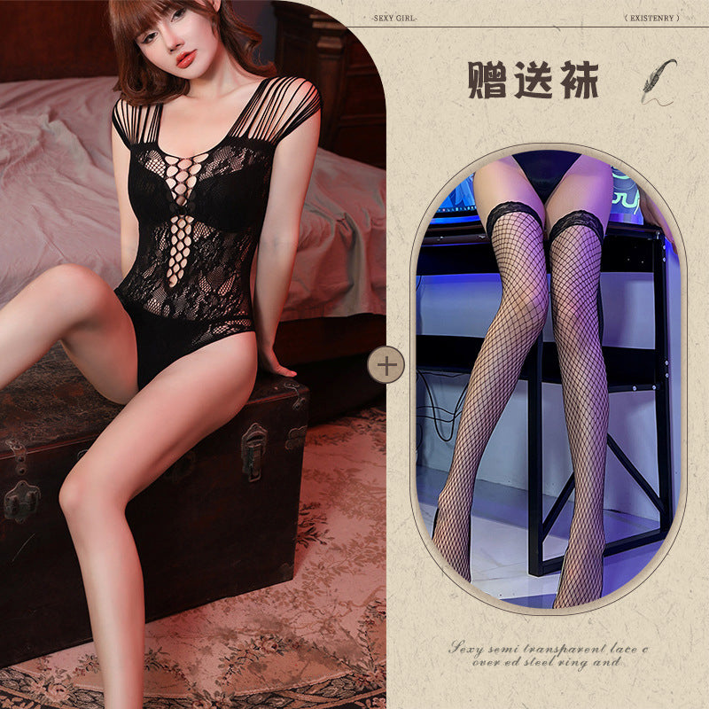 Floral Cut-out Teddy